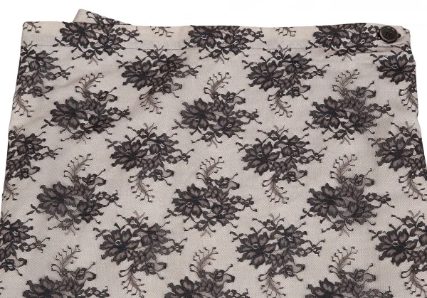 tricot COMME des GARCONS Mesh Floral Wrap Skirt K-128030_003