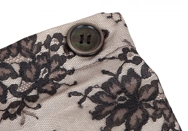 tricot COMME des GARCONS Mesh Floral Wrap Skirt K-128030_004