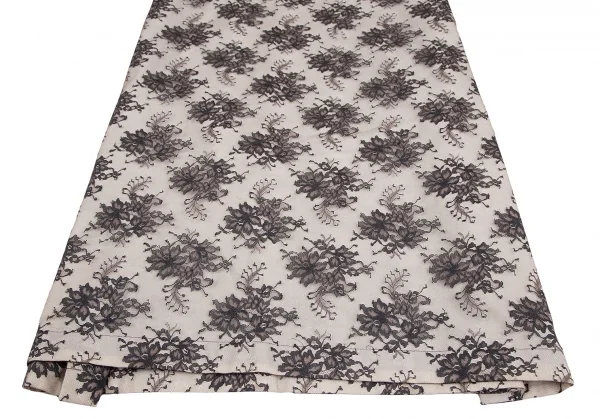 tricot COMME des GARCONS Mesh Floral Wrap Skirt K-128030_005