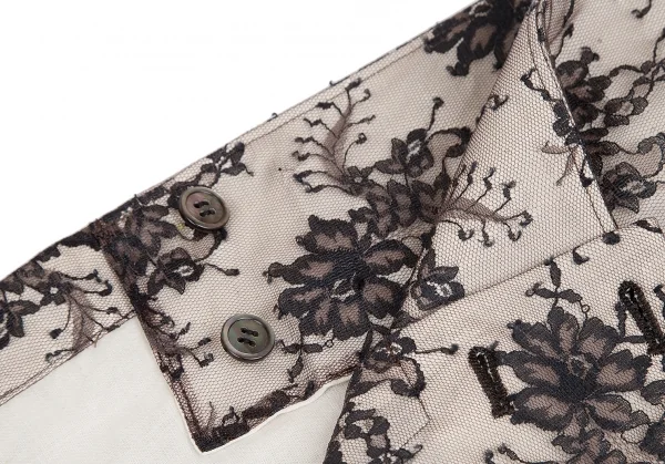 tricot COMME des GARCONS Mesh Floral Wrap Skirt K-128030_009