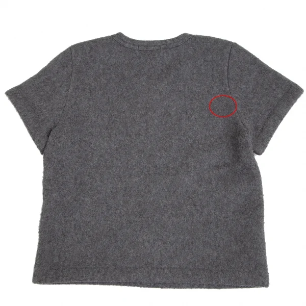 COMME des GARCONS Poly Rayon V Neck Knit T Shirt K-128035_012