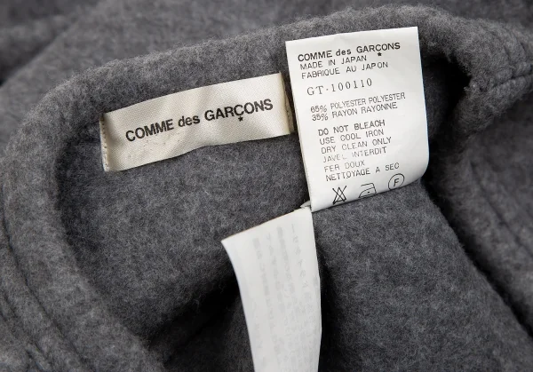 COMME des GARCONS Poly Rayon V Neck Knit T Shirt K-128035_015