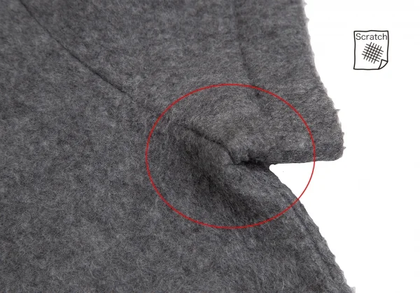 COMME des GARCONS Poly Rayon V Neck Knit T Shirt K-128035_004