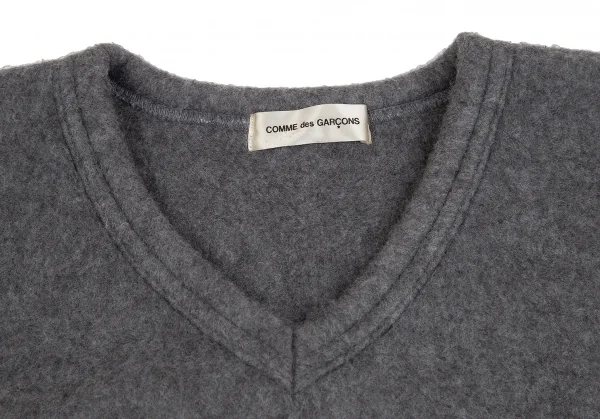 COMME des GARCONS Poly Rayon V Neck Knit T Shirt K-128035_006