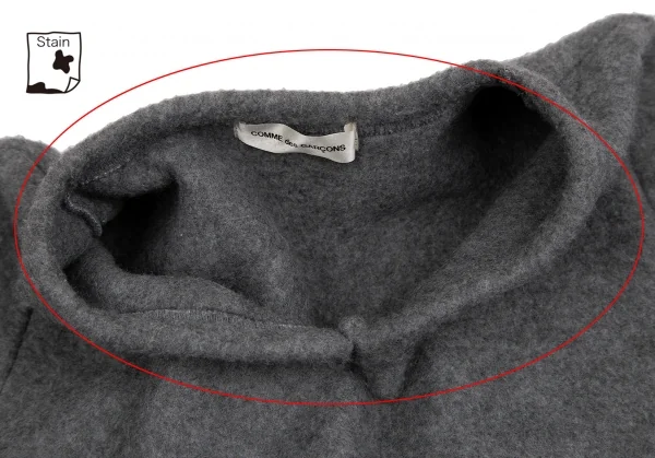 COMME des GARCONS Poly Rayon V Neck Knit T Shirt K-128035_007