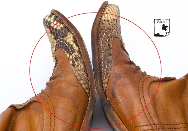 JUNYA WATANABE MAN PINK Leather Western Boots K-128037_012