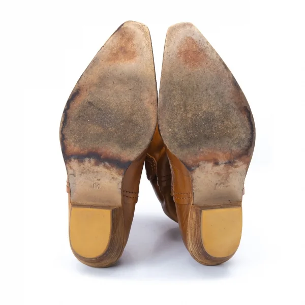 JUNYA WATANABE MAN PINK Leather Western Boots K-128037_014