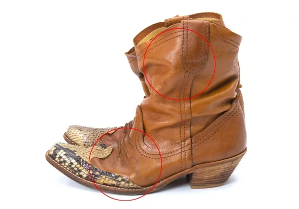 JUNYA WATANABE MAN PINK Leather Western Boots K-128037_004