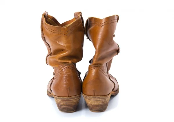 JUNYA WATANABE MAN PINK Leather Western Boots K-128037_007