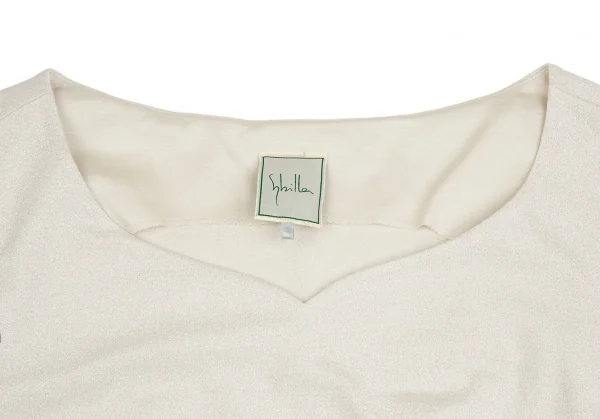 シビラSybilla コットン混グリッタータンクトップ アイボリーM K-128048_003