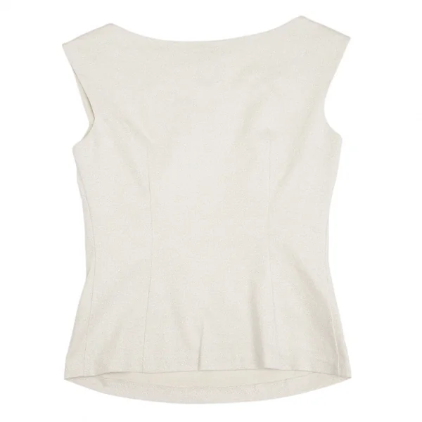 シビラSybilla コットン混グリッタータンクトップ アイボリーM K-128048_007