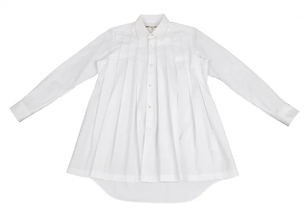 コムデギャルソン★長袖シャツ 切り替え 雪だるま アーカイブ コムデギャルソンCOMME des GARCONS コットンボタンダウンプリーツ長袖
