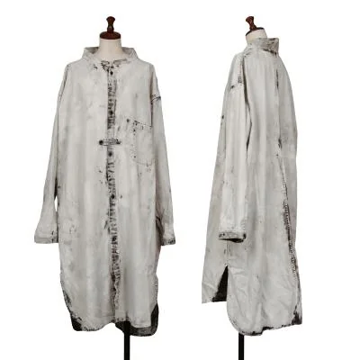 Y's Bleached Denim Shirt Dress