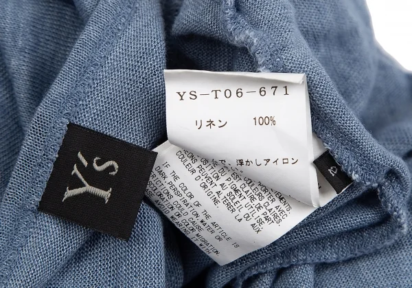 Y's Dolman Sleeves Linen T Shirt  K-128087_015