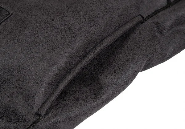 アルマーニジーンズARMANI JEANS フェイクムートンファーベルテッドジャケット ダークモカ40 K-128101_010