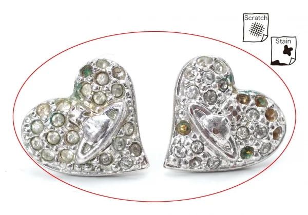 ヴィヴィアンウエストウッドVivienne Westwood ハートスタッズピアス シルバー K-128111_002