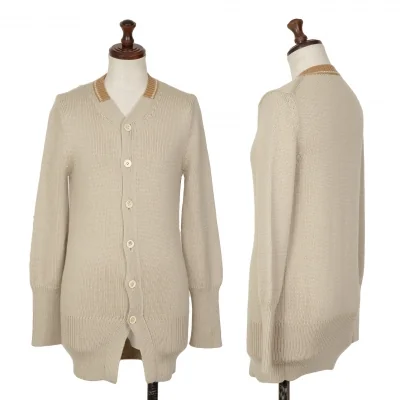 Y's Neck Design Knit Cardigan