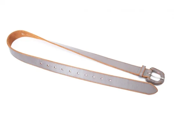 ワイズY's カウレザーリングベルト グレー K-128140_002