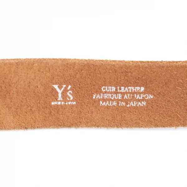 ワイズY's カウレザーリングベルト グレー K-128140_008