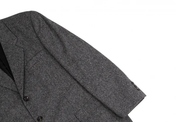 パパスPapas OONファブリックカシミヤ混ウールセットアップスーツ グレーM K-128146_005