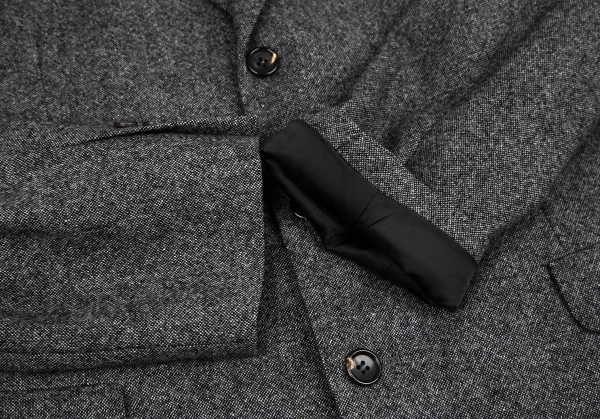 パパスPapas OONファブリックカシミヤ混ウールセットアップスーツ グレーM K-128146_006