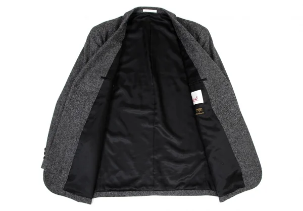 パパスPapas OONファブリックカシミヤ混ウールセットアップスーツ グレーM K-128146_009