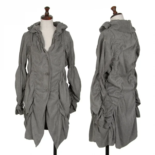 ISSEY MIYAKE Poly Gather Long Jacket & Pants K-128153_002