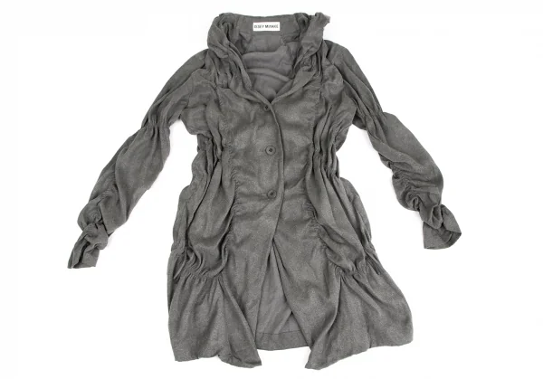 ISSEY MIYAKE Poly Gather Long Jacket & Pants K-128153_003