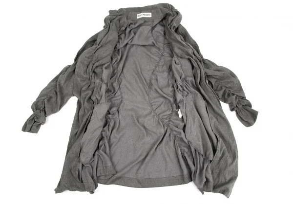 ISSEY MIYAKE Poly Gather Long Jacket & Pants K-128153_010