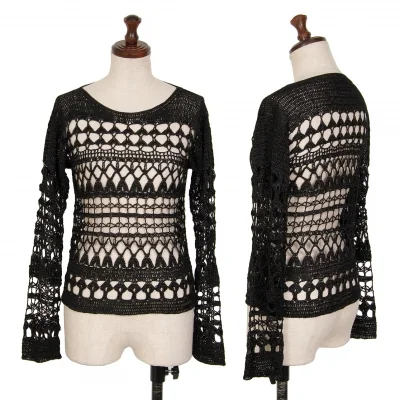 tricot COMME des GARCONS See-through Crochet Knit Top