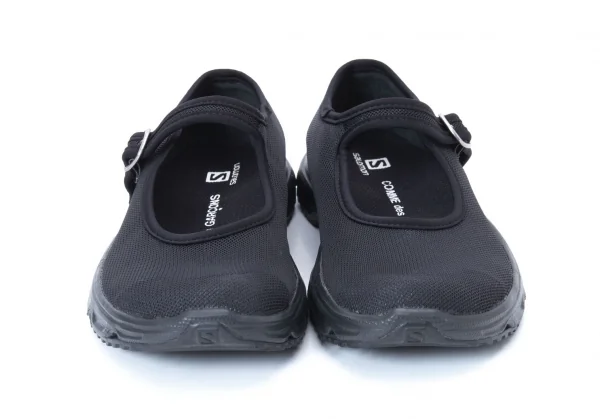 コムデギャルソン×サロモンCOMME des GARCONS×SALOMON RX MOC メッシュメリージェーンシューズ 黒24 K-128186_002