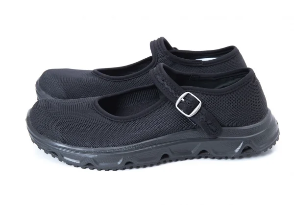 コムデギャルソン×サロモンCOMME des GARCONS×SALOMON RX MOC メッシュメリージェーンシューズ 黒24 K-128186_004