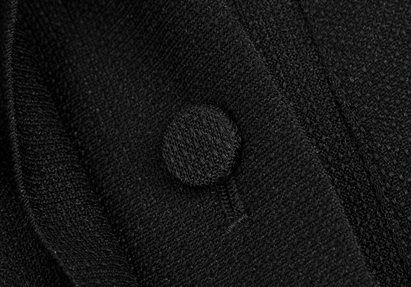 ランバンLANVIN トリアセテートポリメッシュフリルショートジャケット 黒36 K-128192_007