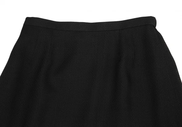 ランバンLANVIN トリアセテートポリメッシュフリルセットアップスーツ 黒36 K-128194_011