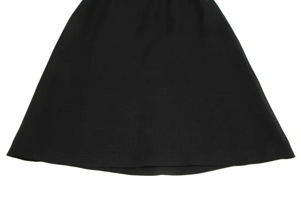 ランバンLANVIN トリアセテートポリメッシュフリルセットアップスーツ 黒36 K-128194_012