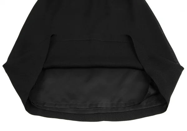 ランバンLANVIN トリアセテートポリメッシュフリルセットアップスーツ 黒36 K-128194_013