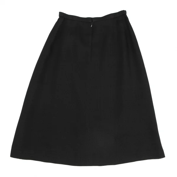 ランバンLANVIN トリアセテートポリメッシュフリルセットアップスーツ 黒36 K-128194_015