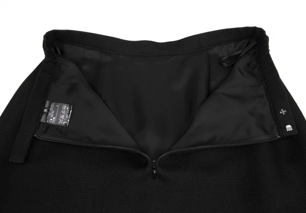 ランバンLANVIN トリアセテートポリメッシュフリルセットアップスーツ 黒36 K-128194_016