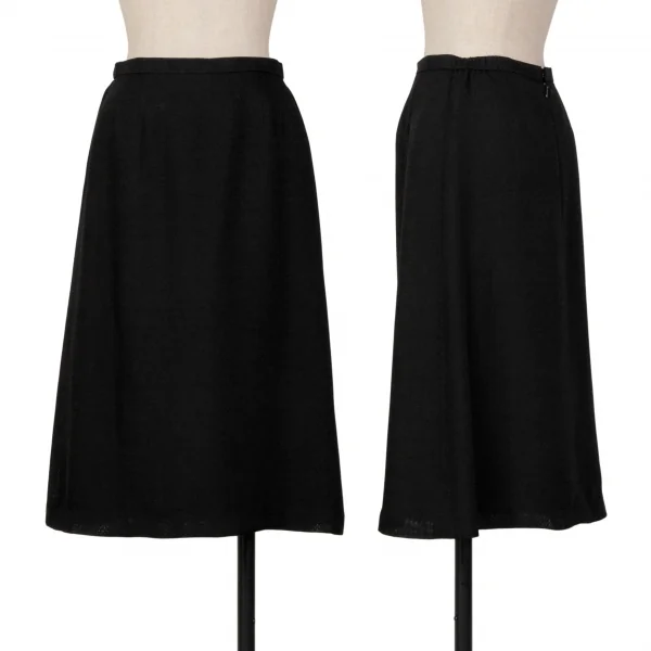 ランバンLANVIN トリアセテートポリメッシュフリルセットアップスーツ 黒36 K-128194_009