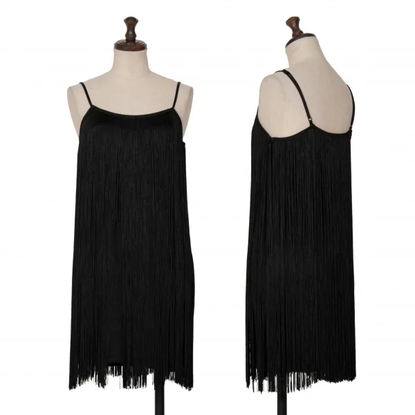 ARMANI EXCHANGE Rayon Fringe Camisole Tunic Black S K-128196_001
