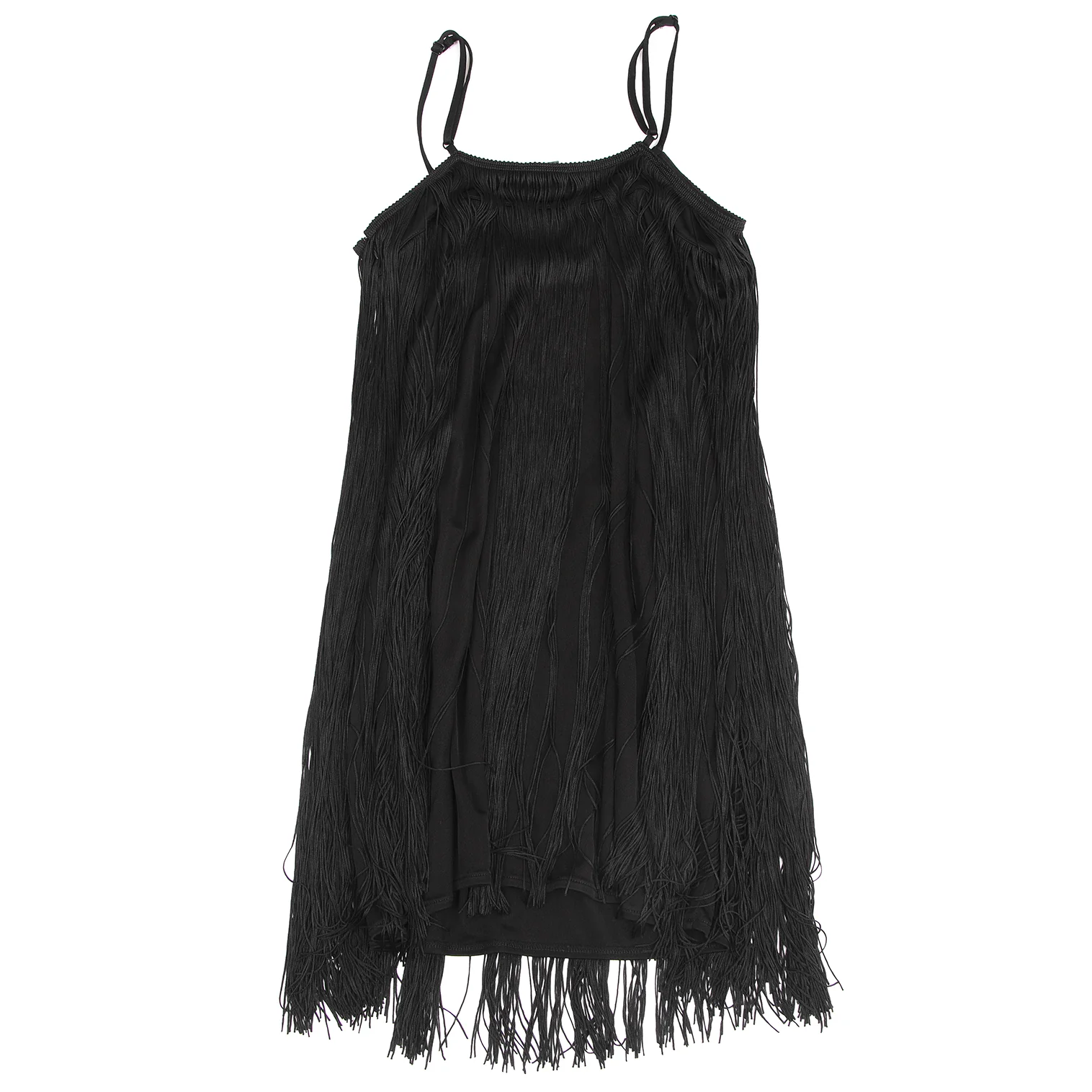 ARMANI EXCHANGE Rayon Fringe Camisole Tunic Black S (K
