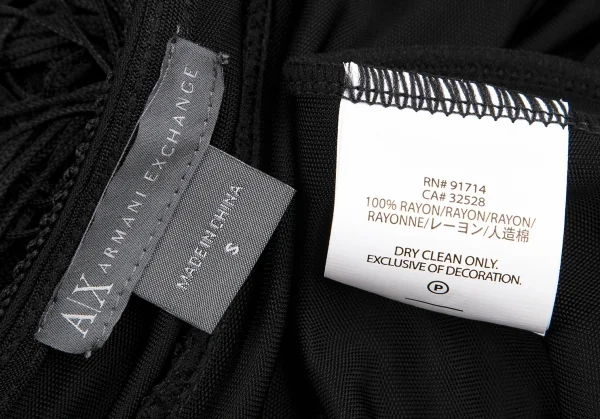 ARMANI EXCHANGE Rayon Fringe Camisole Tunic K-128196_014