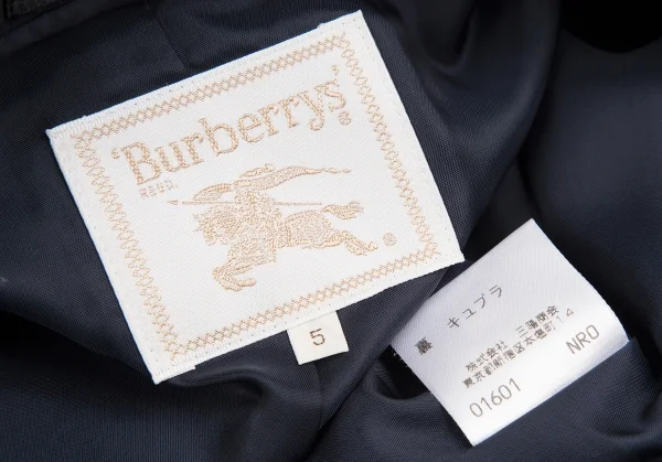 バーバリーズBurberrys' ウールトロゴールドボタンダブルジャケット 紺5 K-128198_019