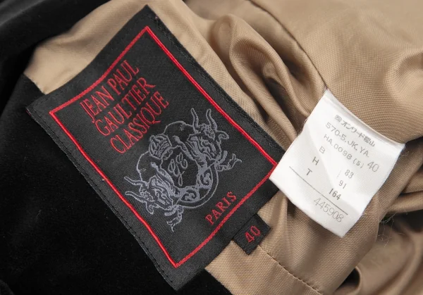 Jean-Paul GAULTIER CLASSIQUE Cotton Velvet Jacket K-128199_017