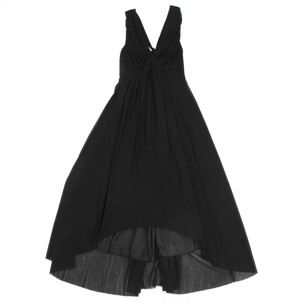 VIVIENNE TAM Gather Design Mesh Layered Sleeveless Dress K-128202_002