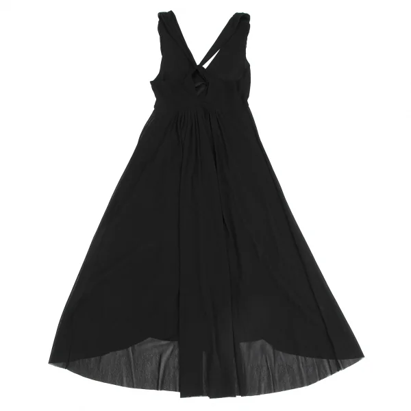 VIVIENNE TAM Gather Design Mesh Layered Sleeveless Dress K-128202_010