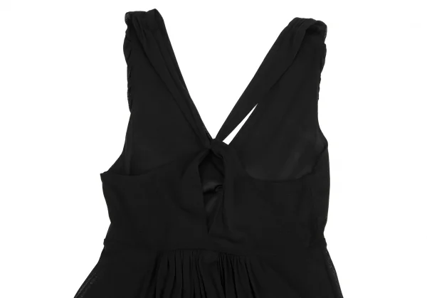 VIVIENNE TAM Gather Design Mesh Layered Sleeveless Dress K-128202_011