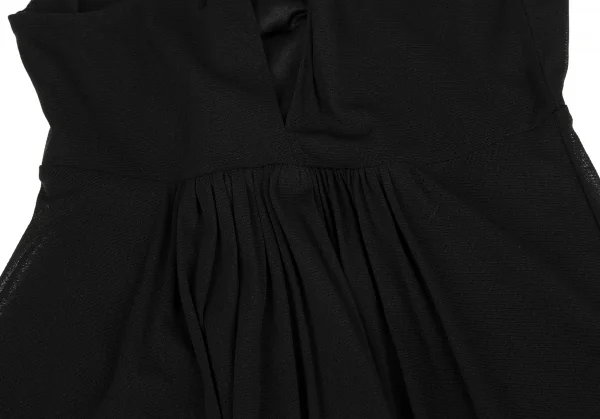 VIVIENNE TAM Gather Design Mesh Layered Sleeveless Dress K-128202_013