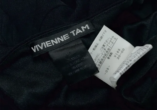 VIVIENNE TAM Gather Design Mesh Layered Sleeveless Dress K-128202_015