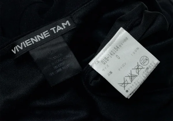 VIVIENNE TAM Gather Design Mesh Layered Sleeveless Dress K-128202_016